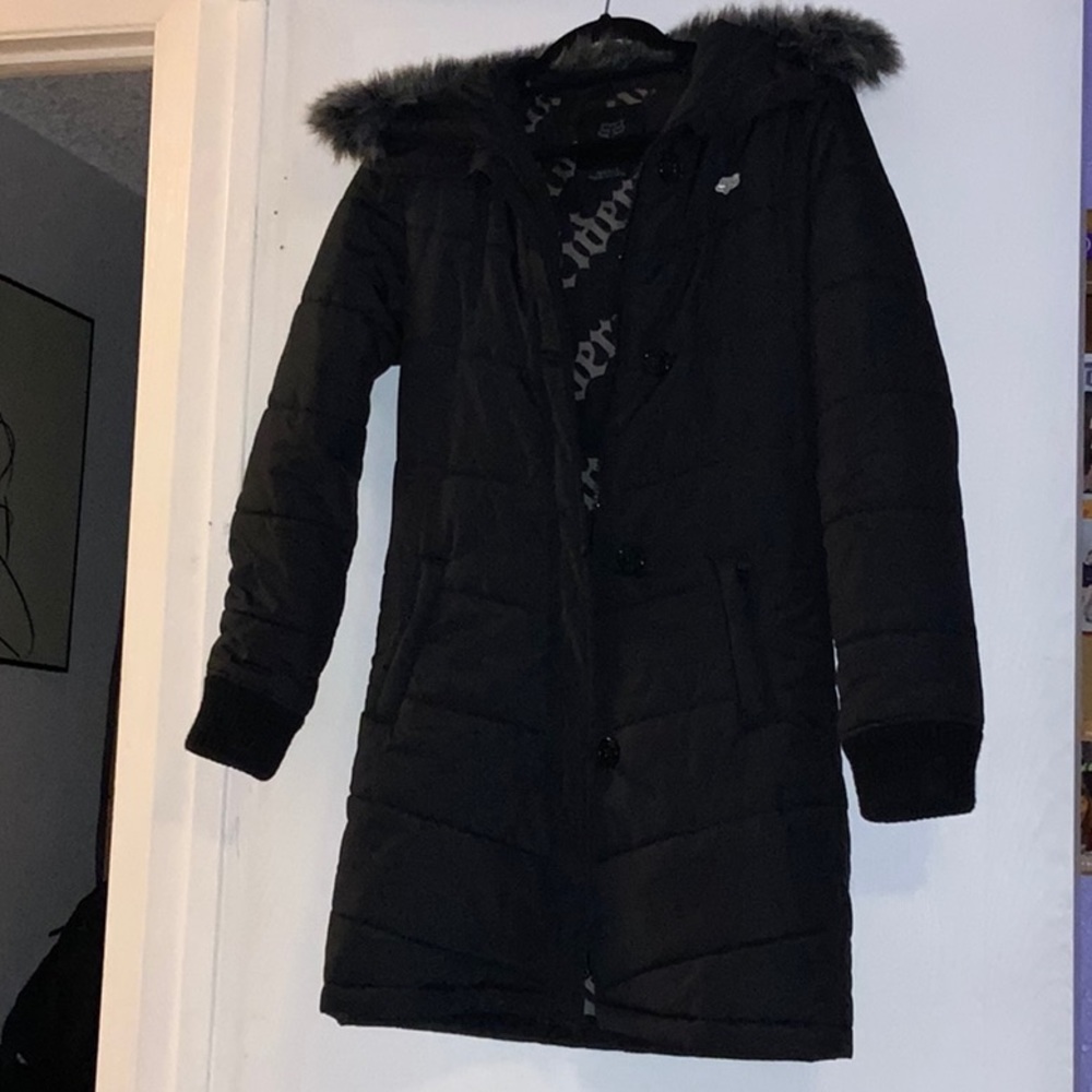 Women’s Fox Winter Fur Hooded Jacket Size Small